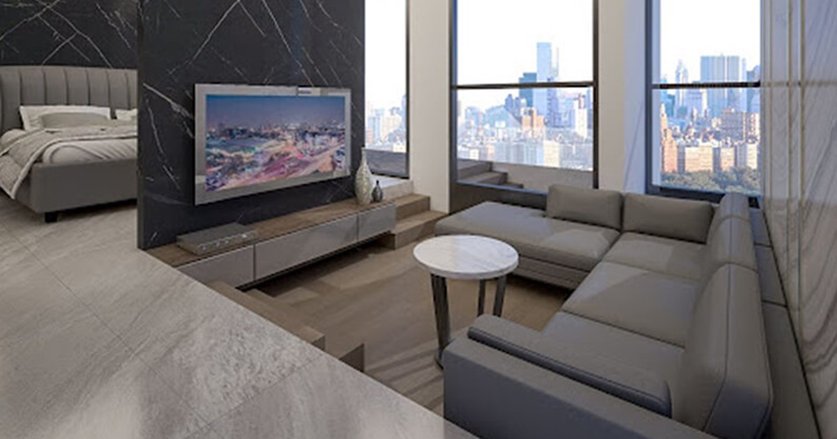 Sunken living room