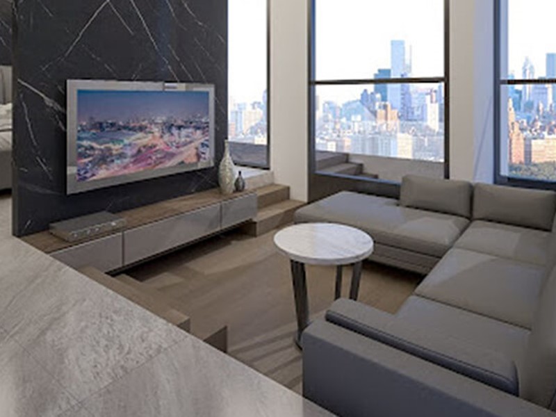 Sunken living room