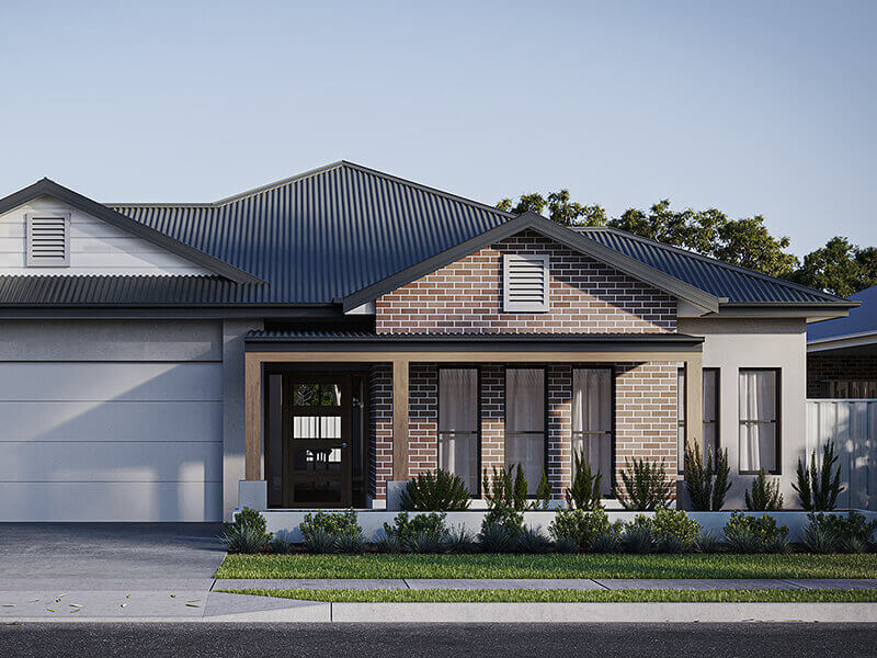 Single-storey house plan designed by CRJ Designer Homes