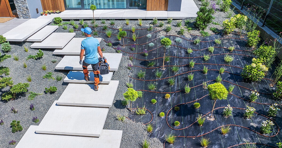 Installing sustainable landscaping