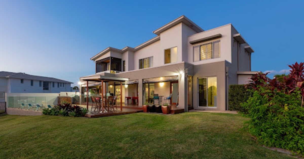 Home on a sloping block