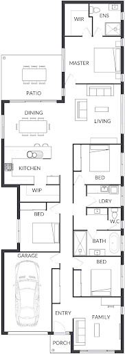 The Banksia floor plan