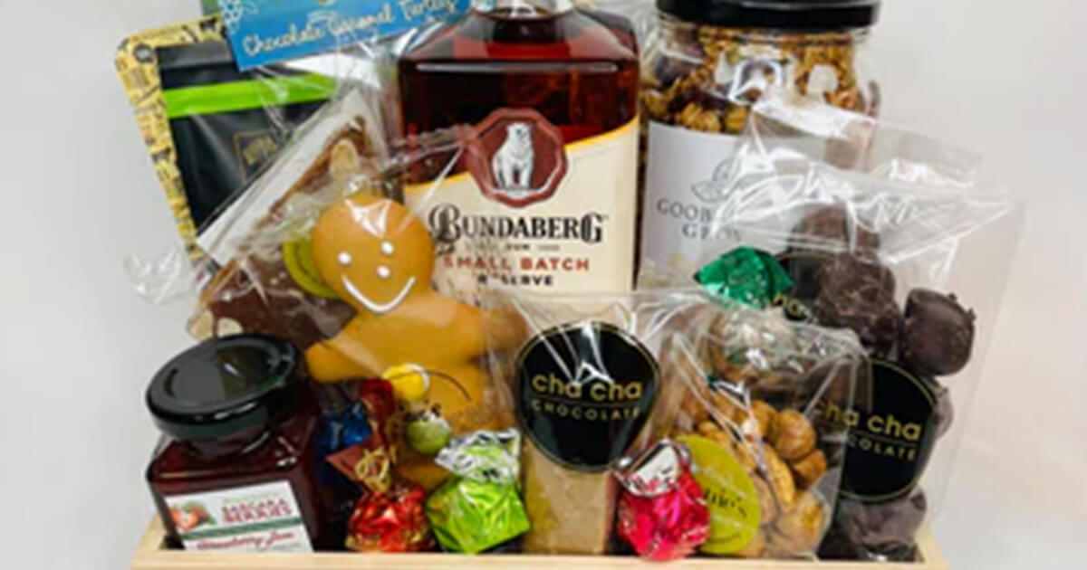 Gift basket from Cha Cha Chocolates