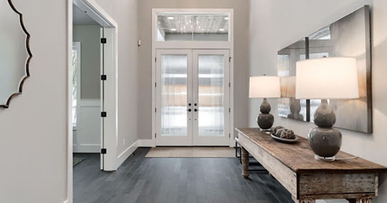 Entryway design ideas with lighting and storage