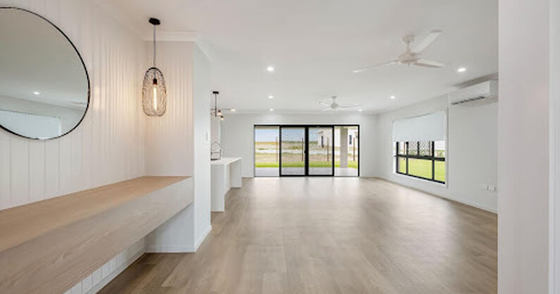 Entryway with slim console