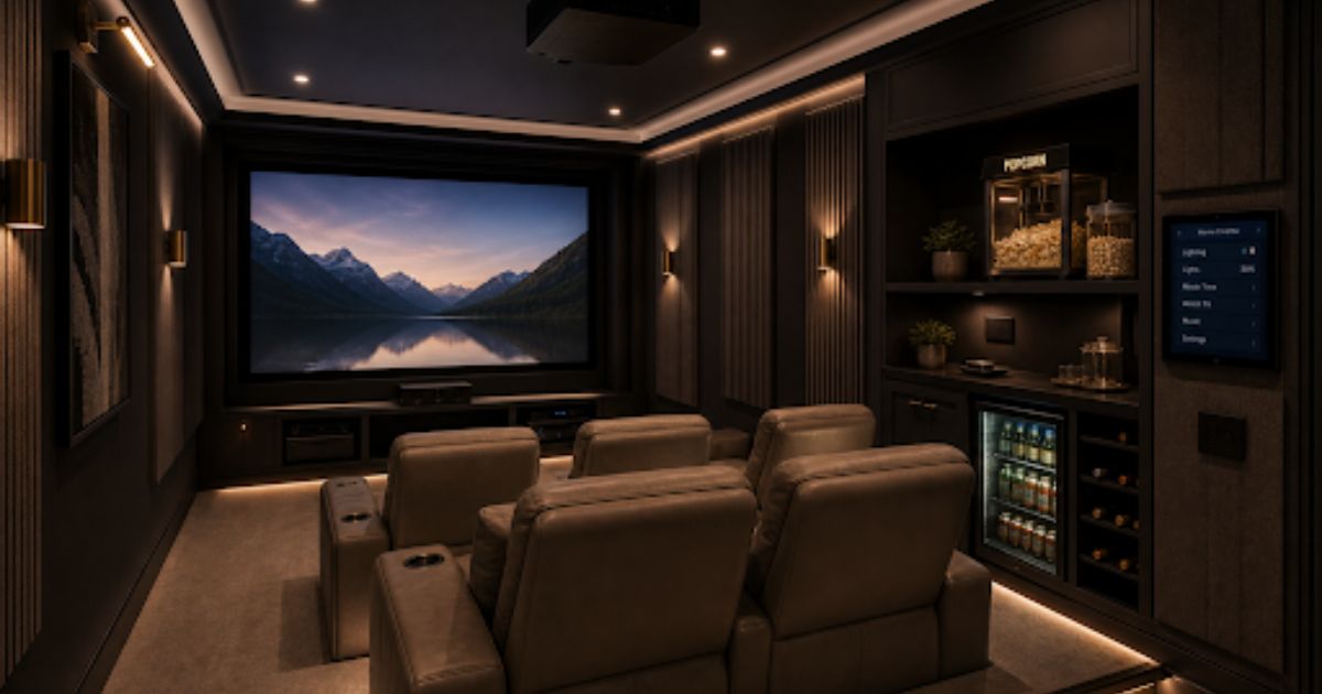 Home theater living room